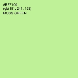 #BFF199 - Moss Green Color Image